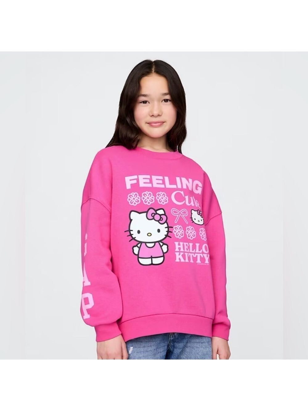 Gap Hello Kitty Oversized Graphic Tunic Sweatshirt NWT 12 XL Valentine’s Day